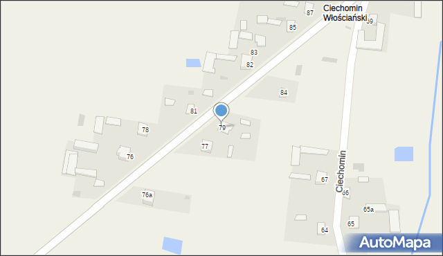 Ciechomin, Ciechomin, 79, mapa Ciechomin