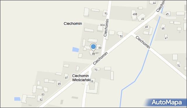 Ciechomin, Ciechomin, 88, mapa Ciechomin