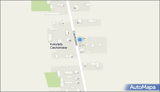 Ciechomin, Ciechomin, 11, mapa Ciechomin