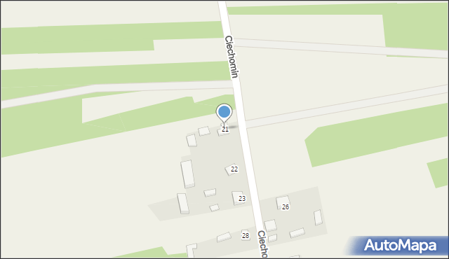 Ciechomin, Ciechomin, 21, mapa Ciechomin