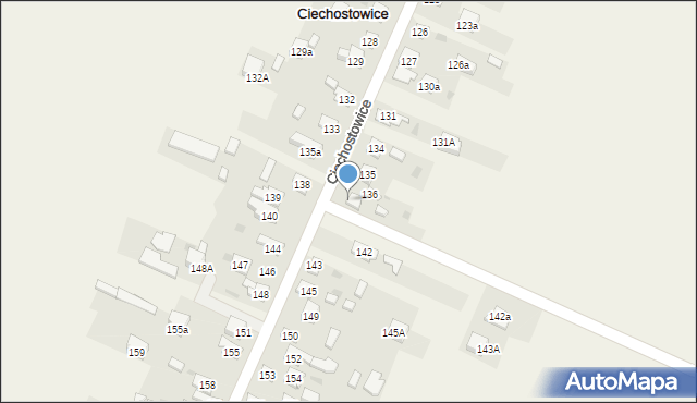 Ciechostowice, Ciechostowice, 137, mapa Ciechostowice
