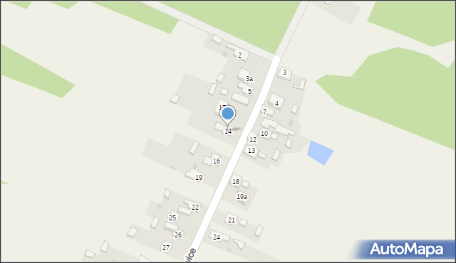 Ciechostowice, Ciechostowice, 14, mapa Ciechostowice