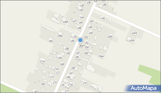 Ciechostowice, Ciechostowice, 153, mapa Ciechostowice