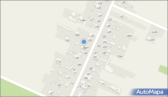 Ciechostowice, Ciechostowice, 158, mapa Ciechostowice