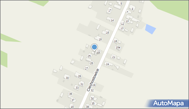 Ciechostowice, Ciechostowice, 23, mapa Ciechostowice
