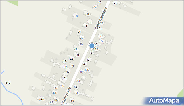 Ciechostowice, Ciechostowice, 41, mapa Ciechostowice