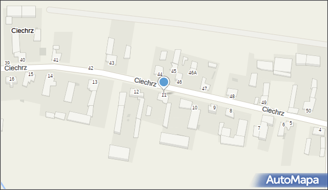 Ciechrz, Ciechrz, 11, mapa Ciechrz