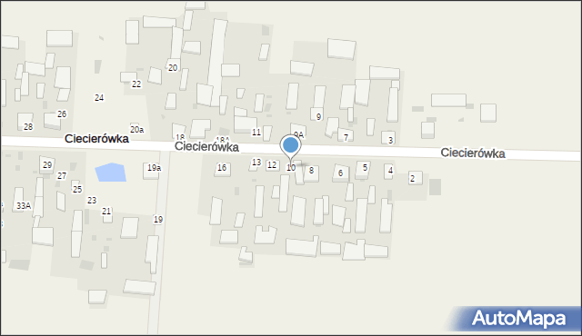 Ciecierówka, Ciecierówka, 10, mapa Ciecierówka