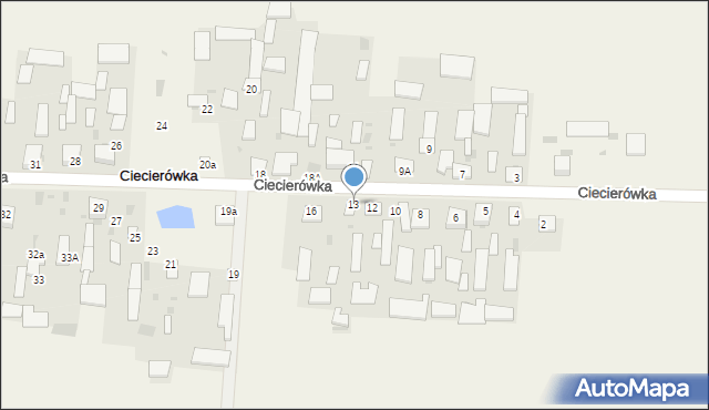 Ciecierówka, Ciecierówka, 13, mapa Ciecierówka