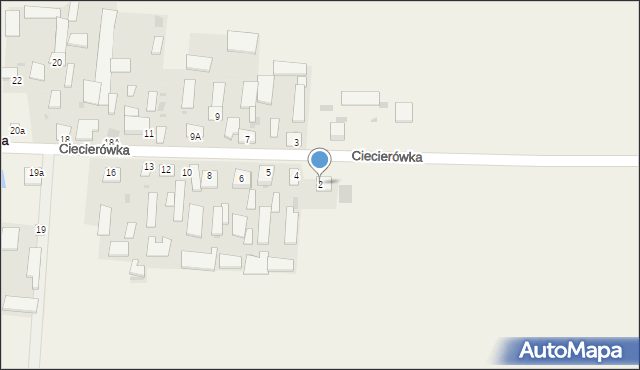 Ciecierówka, Ciecierówka, 2, mapa Ciecierówka