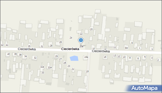 Ciecierówka, Ciecierówka, 20a, mapa Ciecierówka