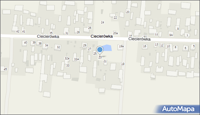 Ciecierówka, Ciecierówka, 23, mapa Ciecierówka