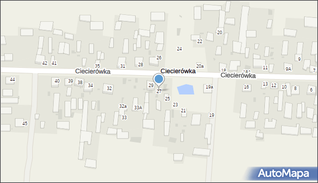 Ciecierówka, Ciecierówka, 27, mapa Ciecierówka