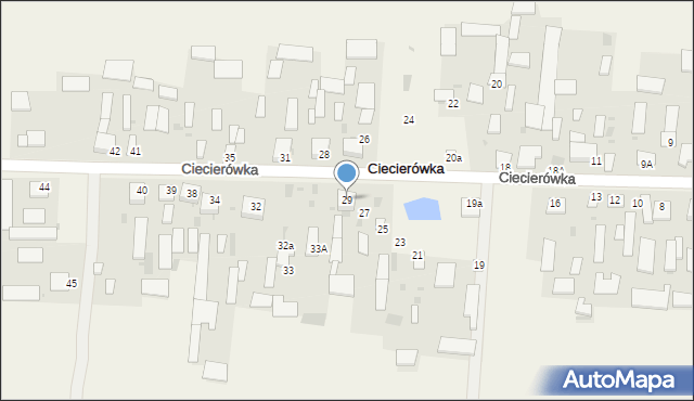 Ciecierówka, Ciecierówka, 29, mapa Ciecierówka