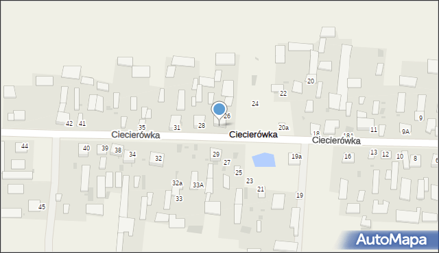 Ciecierówka, Ciecierówka, 30, mapa Ciecierówka