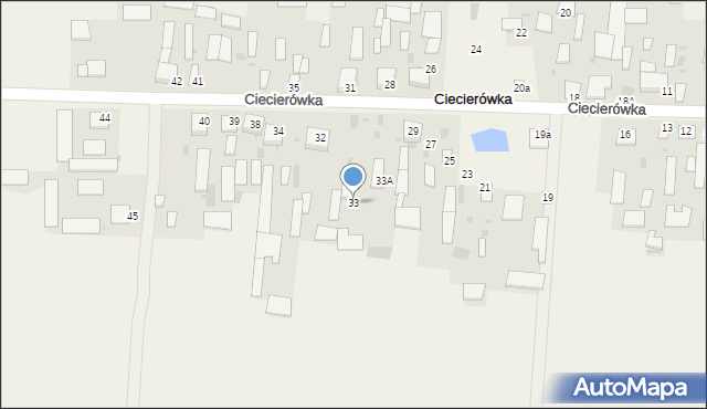 Ciecierówka, Ciecierówka, 33, mapa Ciecierówka