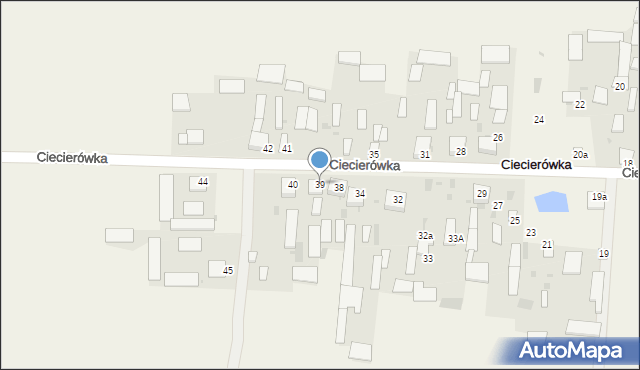 Ciecierówka, Ciecierówka, 39, mapa Ciecierówka
