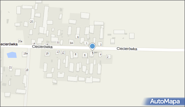 Ciecierówka, Ciecierówka, 5, mapa Ciecierówka