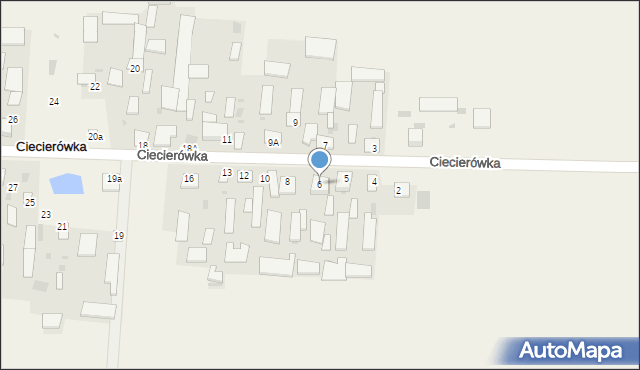 Ciecierówka, Ciecierówka, 6, mapa Ciecierówka