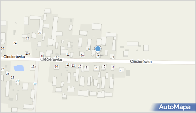 Ciecierówka, Ciecierówka, 7, mapa Ciecierówka