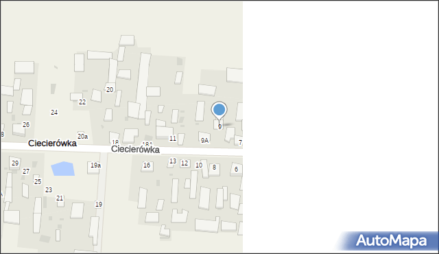 Ciecierówka, Ciecierówka, 9, mapa Ciecierówka