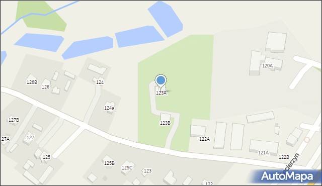 Ciecierzyn, Ciecierzyn, 123A, mapa Ciecierzyn