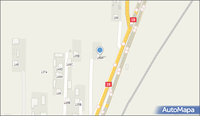 Ciecierzyn, Ciecierzyn, 169A, mapa Ciecierzyn