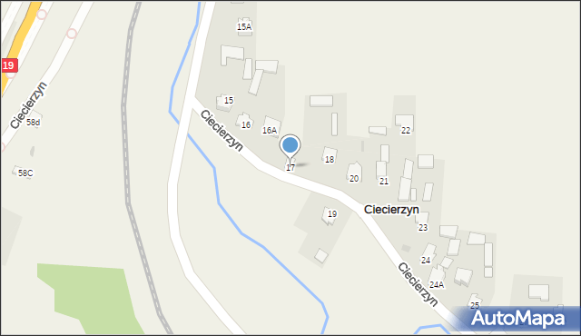 Ciecierzyn, Ciecierzyn, 17, mapa Ciecierzyn