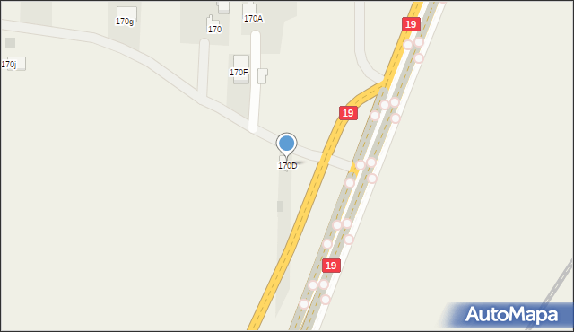 Ciecierzyn, Ciecierzyn, 170D, mapa Ciecierzyn