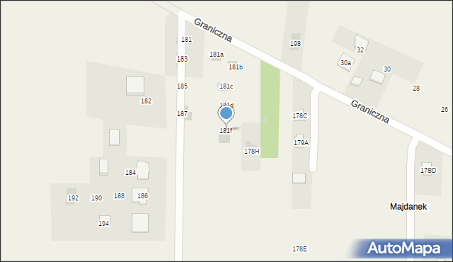 Ciecierzyn, Ciecierzyn, 181f, mapa Ciecierzyn