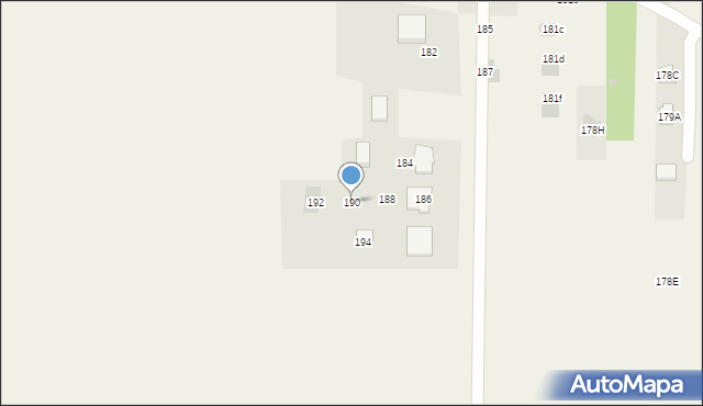 Ciecierzyn, Ciecierzyn, 190, mapa Ciecierzyn