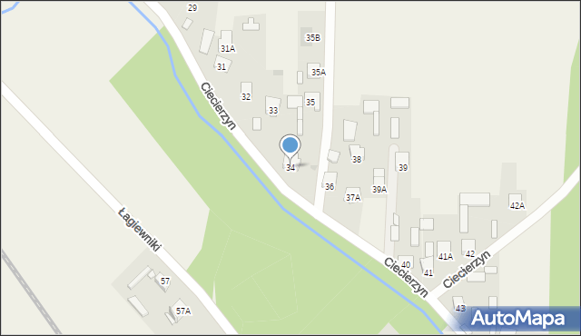 Ciecierzyn, Ciecierzyn, 34, mapa Ciecierzyn