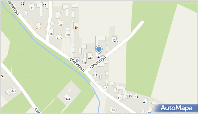 Ciecierzyn, Ciecierzyn, 42, mapa Ciecierzyn