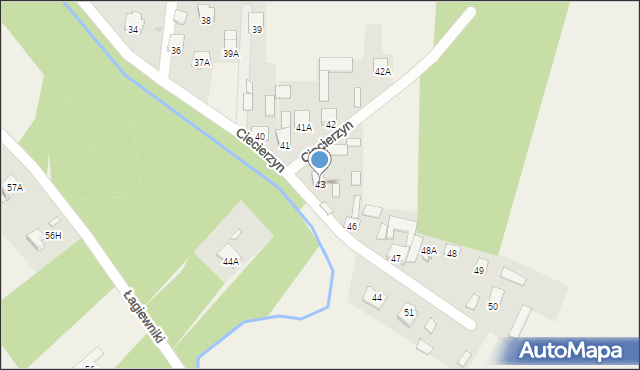 Ciecierzyn, Ciecierzyn, 43, mapa Ciecierzyn