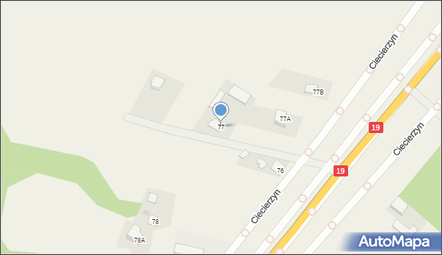 Ciecierzyn, Ciecierzyn, 77, mapa Ciecierzyn