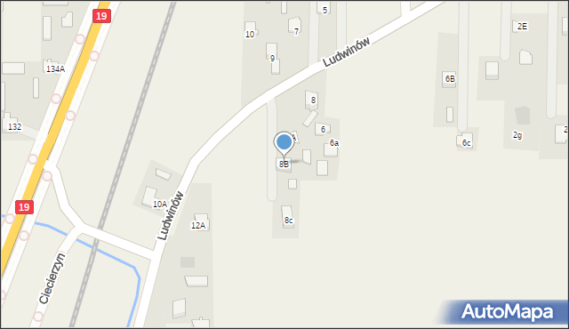 Ciecierzyn, Ciecierzyn, 8B, mapa Ciecierzyn