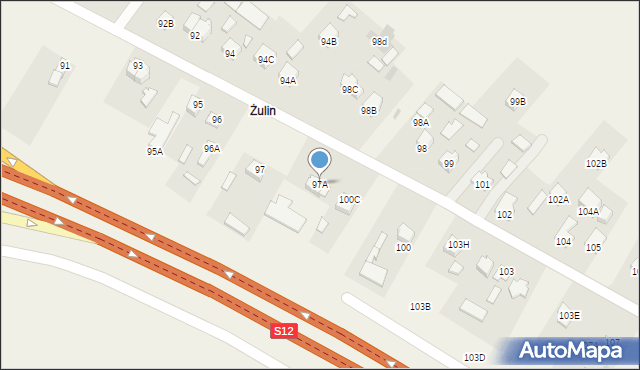 Ciecierzyn, Ciecierzyn, 97A, mapa Ciecierzyn