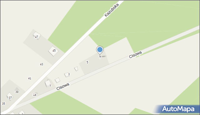 Cieciorka, Cisowa, 7, mapa Cieciorka