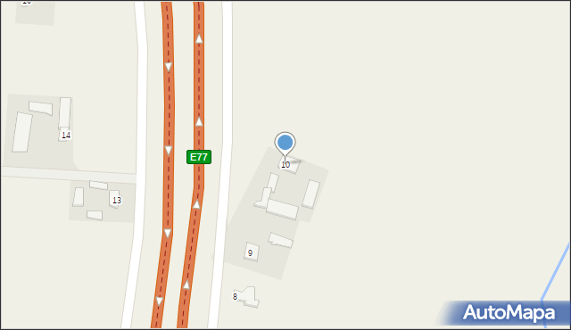 Cieciórki, Cieciórki, 10, mapa Cieciórki