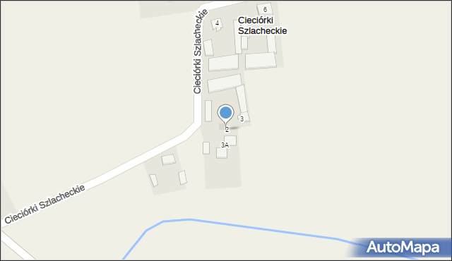 Cieciórki Szlacheckie, Cieciórki Szlacheckie, 2, mapa Cieciórki Szlacheckie