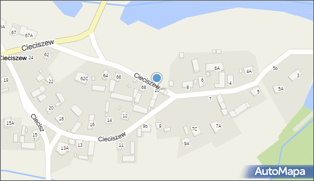 Cieciszew, Cieciszew, 10, mapa Cieciszew