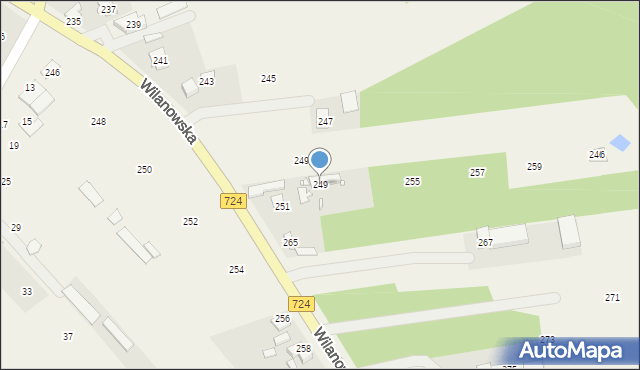 Cieciszew, Cieciszew, 249, mapa Cieciszew