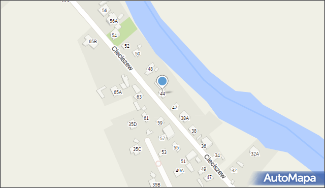 Cieciszew, Cieciszew, 44, mapa Cieciszew