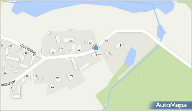 Cieciszew, Cieciszew, 5, mapa Cieciszew