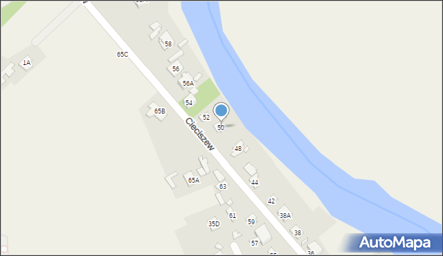 Cieciszew, Cieciszew, 50, mapa Cieciszew
