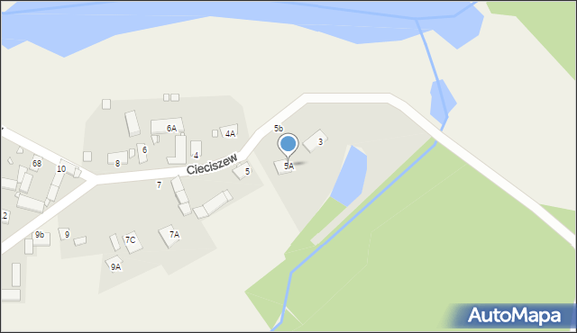 Cieciszew, Cieciszew, 5A, mapa Cieciszew
