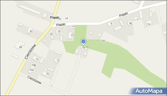 Cieciszew, Cieciszew, 73, mapa Cieciszew