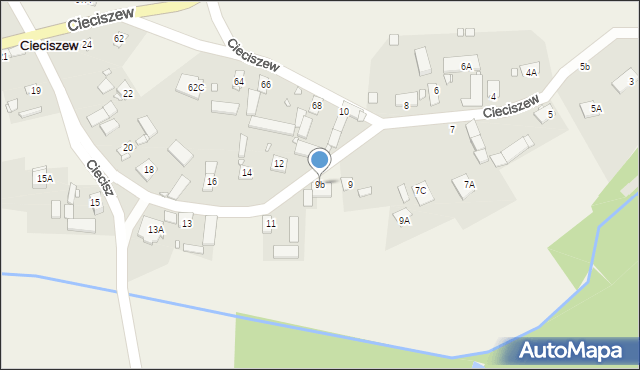 Cieciszew, Cieciszew, 9b, mapa Cieciszew