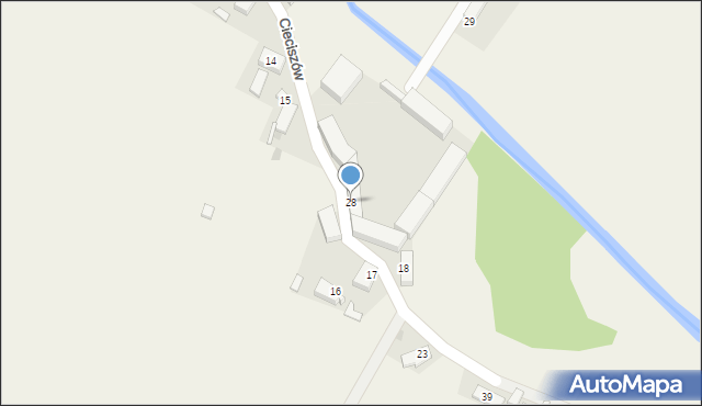 Cieciszów, Cieciszów, 28, mapa Cieciszów