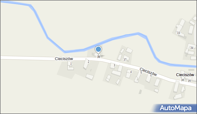 Cieciszów, Cieciszów, 38, mapa Cieciszów